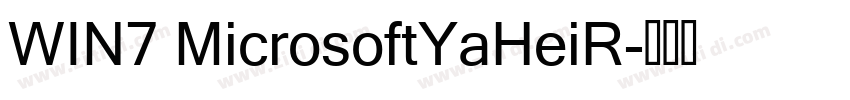 WIN7 MicrosoftYaHeiR字体转换